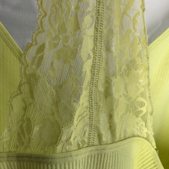 So L XL jr seamless lace back ribbed top casual summer boho stretch party - Picture 1 of 15